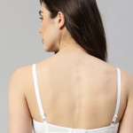 White Non-Wired Padded Medium Coverage Tshirt Bra