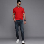 Men Navy Blue Slim Fit Mid-Rise Light Fade Stretchable Jeans